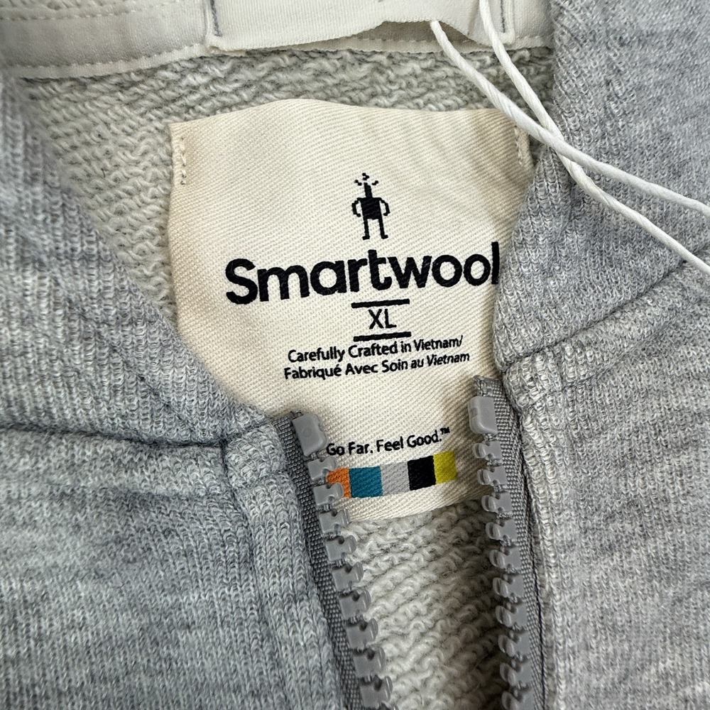 Smartwool Women's‎ Recycled Terry Short Sleeve Hoodie Sweatshirt Gray Sz XL NEW - Picture 5 of 9
